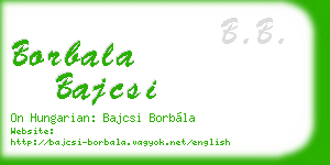 borbala bajcsi business card